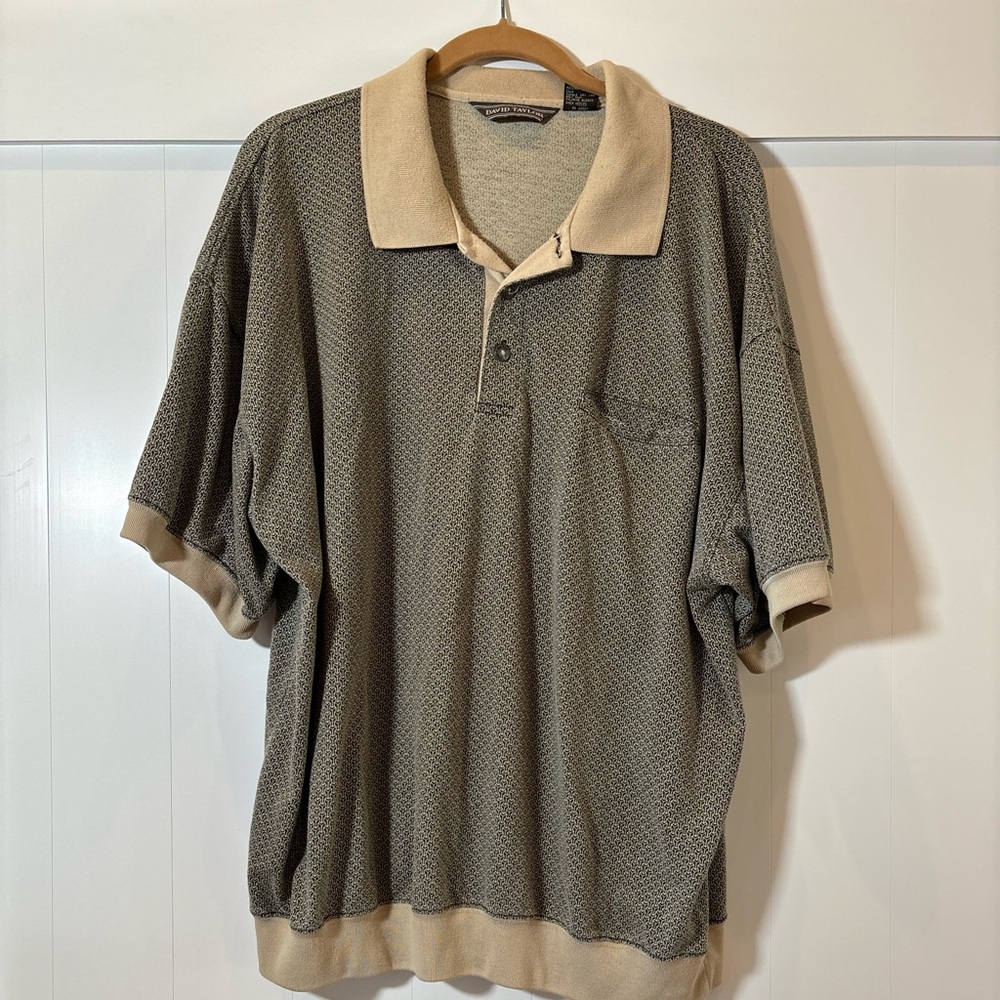 Vintage Men’s David Taylor Polo Ringer. Size XL.